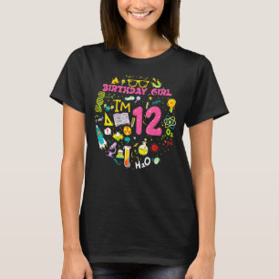 T-shirt Scientifique de 12 ans 12e anniversaire Femme Scie