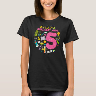 T-shirt Scientifique de 5 ans 5e Anniversaire Science