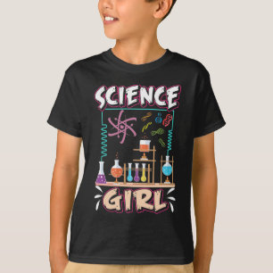 T-shirt Scientifique de laboratoire en chimie des filles