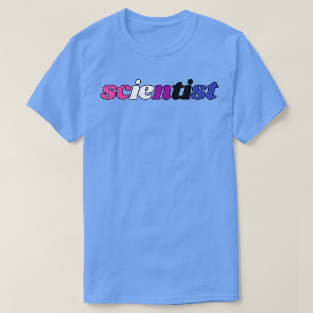 T-shirt scientifique frontière genderfluide 1 (Design devant)