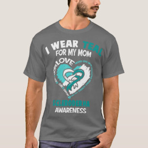 T-shirt Scleroderma Sensibilisation Je Porte Turquoise Pou