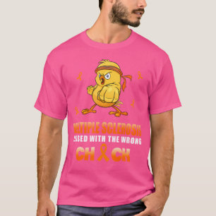 T-shirt Sclérose En Plain Avec Le Mauvais Chick Kar
