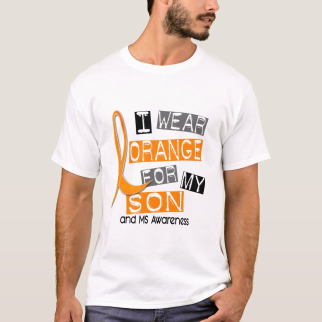 T-shirt Sclérose en plaques de milliseconde je porte (Devant)