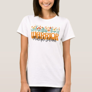 T-shirt sclérose en plaques fleur sauvage de sensibilisati