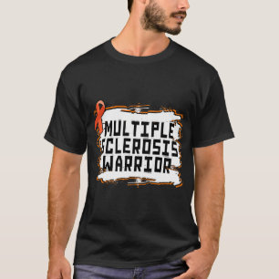 T-shirt Sclérose en plaques Guerrier Orange Ribbon MS Laur