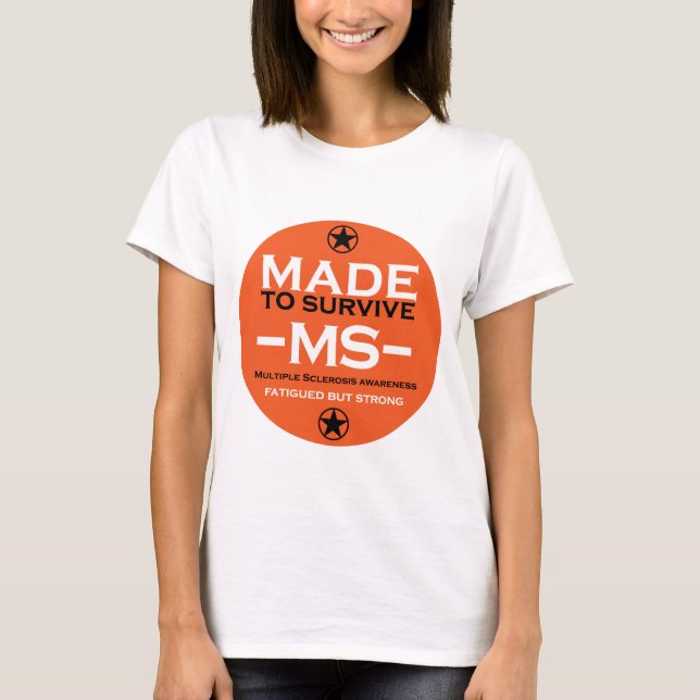 T-shirt sclérose en plaques Survivant Soutien Cadeau de se (Devant)