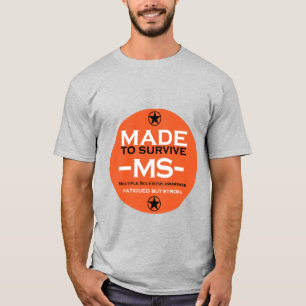 T-shirt sclérose en plaques Survivant Soutien Sensibilisat