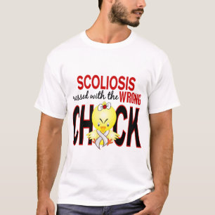 T-shirt Scoliose salie avec le poussin faux