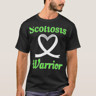 T-shirt Scoliosis Guerrier Heart Ribbon Sensibilisation au