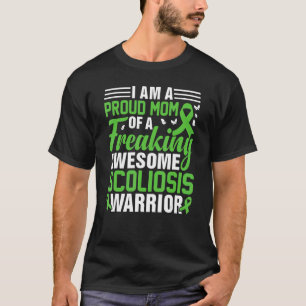 T-shirt Scoliosis Maman d'un dos Blessé guerrier Scoliose
