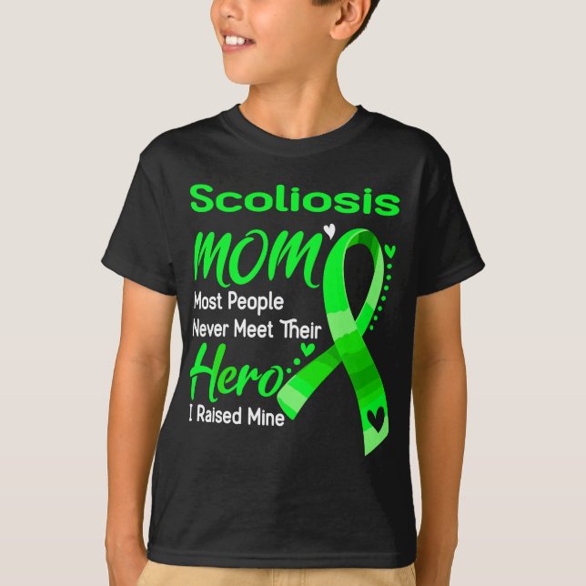 T-shirt Scoliosis Maman J'Ai Élevé La Mine (Devant)