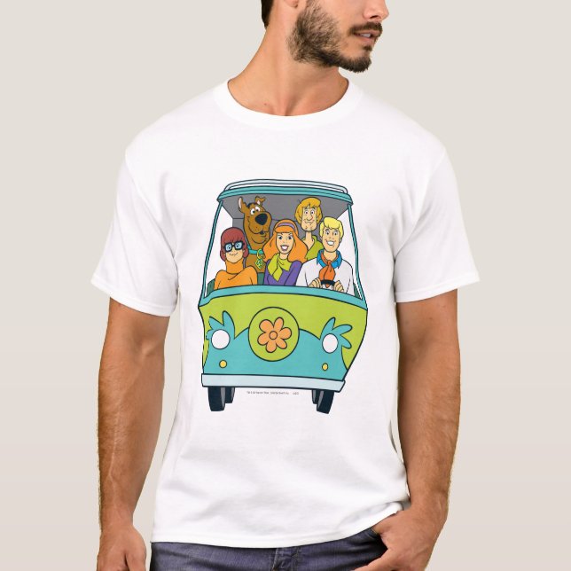 T-shirt Scooby-Doo & Gang Mystery Machine (Devant)