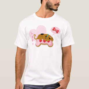 T-shirt Scooby-Doo - Snacks Scooby décorés au coeur