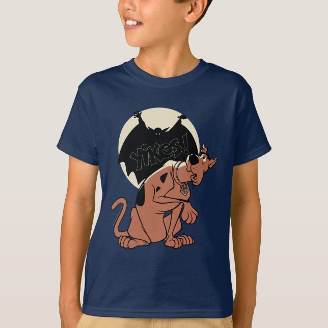 T-shirt Scooby-Doo "Yikes !" Ombre vampire (Devant)