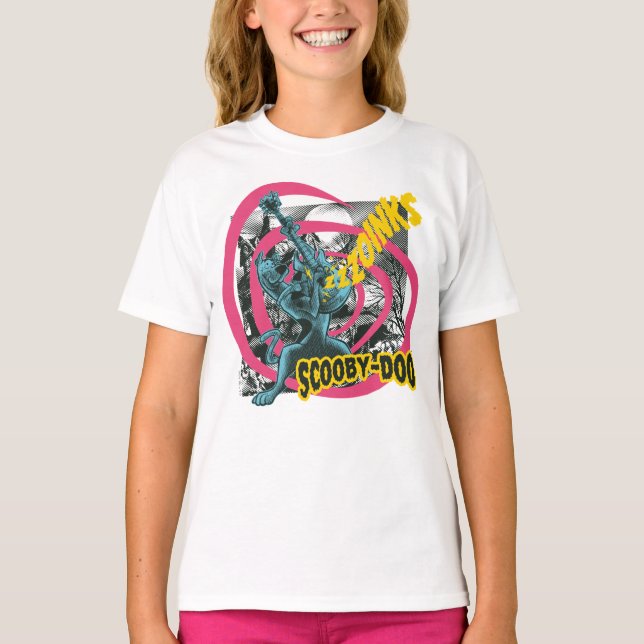 T-shirt Scooby-Doo Zoinks Punk Guitare Graphisme (Devant)