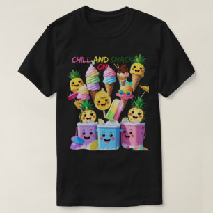 T-shirt Scoop, Sip, Smile – Tee-shirt des friandises d'été