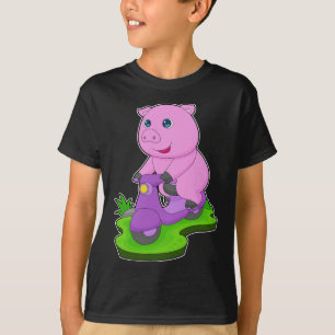 T-shirt Scooter de porc