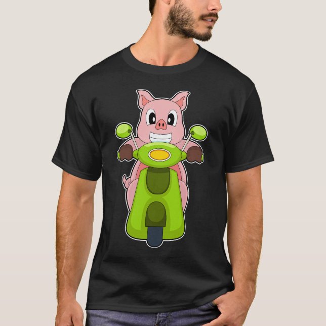 T-shirt Scooter porc (Devant)