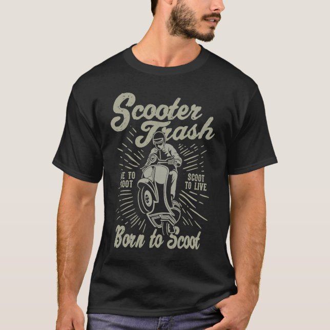 T-shirt Scooter Trash Retro Style désorganisé Scooter Humo (Devant)