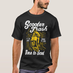 T-shirt Scooter Trash Retro Style désorganisé Scooter Humo