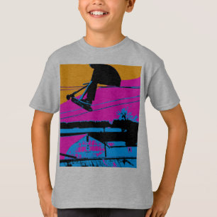 T-shirt Scooter volant haute prise de queue