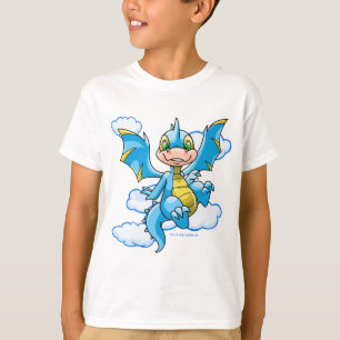 T-shirt Scorchio bleu avec sa tête dans les nuages