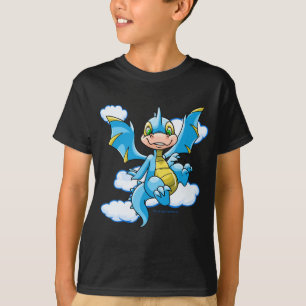 T-shirt Scorchio bleu avec sa tête dans les nuages