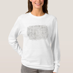 T-shirt Score pour le 3ème mouvement du 5ème symphonie