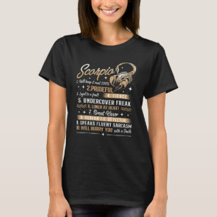 T-shirt Scorpio Anniversaire Astrologie Signe Zodiaque Hor