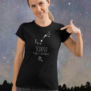T-shirt Scorpio   Constellation Zodiaque personnalisée