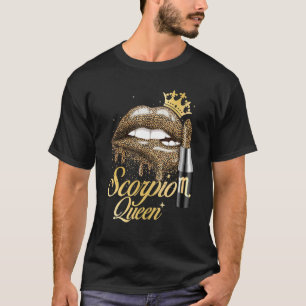 T-shirt Scorpio Queen Zodiac Signal Horoscope Anniversaire