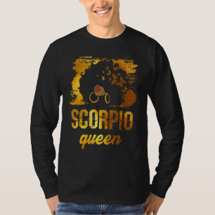T-shirt Scorpio Reine Afro Né En Octobre 23 Novembre 22
