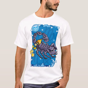T-shirt Scorpio Scorpion dans le ciel nocturne