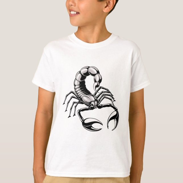 T-shirt Scorpion argent cool (Devant)