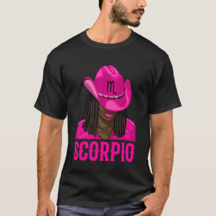 T-shirt Scorpion Cowgirl occidentale femme noire afro-amér