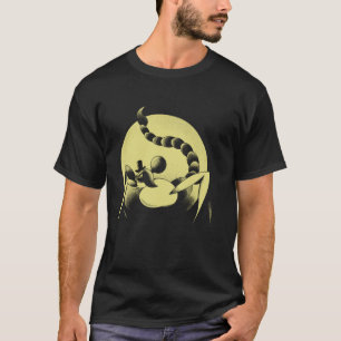 T-shirt Scorpion élégant sous pleine lune