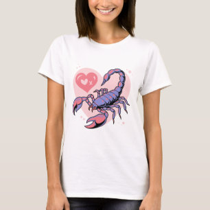 T-shirt Scorpion Zodiaque Design de cœur – Astrologique Mi