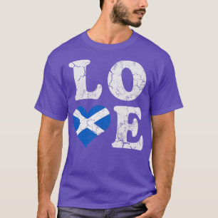 T-shirt Scotland Flag Love Scottish Scot Family Heritage