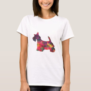 T-shirt Scottie Chien race Geo Silhouette Multi
