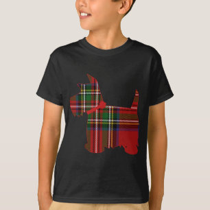 T-shirt Scottie Dog Scottish Terrier Royal Stewart Tartan