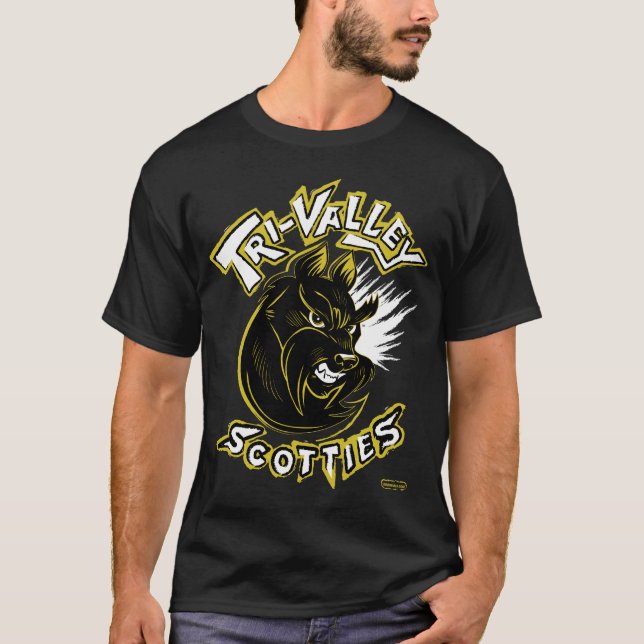 T-shirt Scotties de Tri Vallée - noir (Devant)