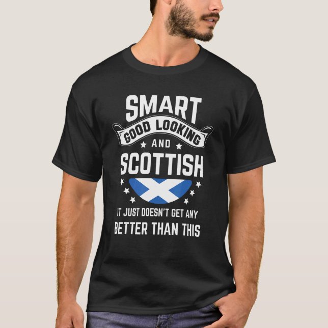T-shirt Scottish Flag Native Pride  Scotland Scottish Root (Devant)