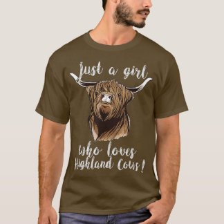 T-shirt Scottish highland Scotland cattle animal cow - 1