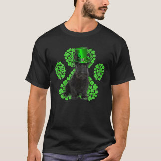 T-shirt Scottish Terrier Shamrock Paw Clovers St Patrick's