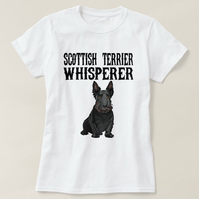 T-shirt Scottish Terrier Wisperer Funny Chien Lover Cadeau (Design devant)