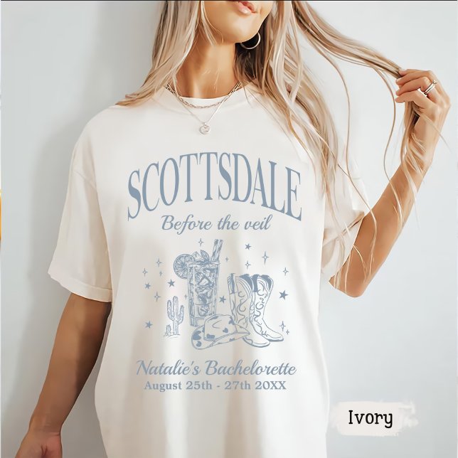 T-shirt Scottsdale Bache Party personnalisé avant le voile (Créateur téléchargé)