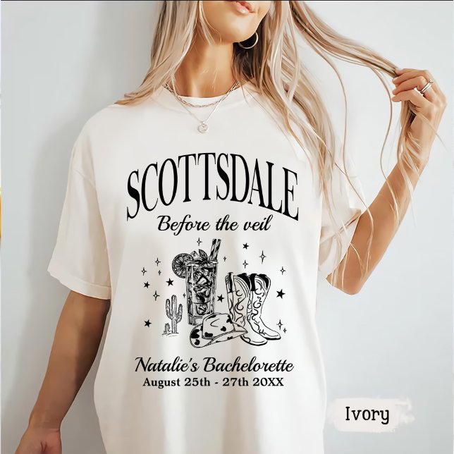 T-shirt Scottsdale Bache Party personnalisé avant le voile (Créateur téléchargé)