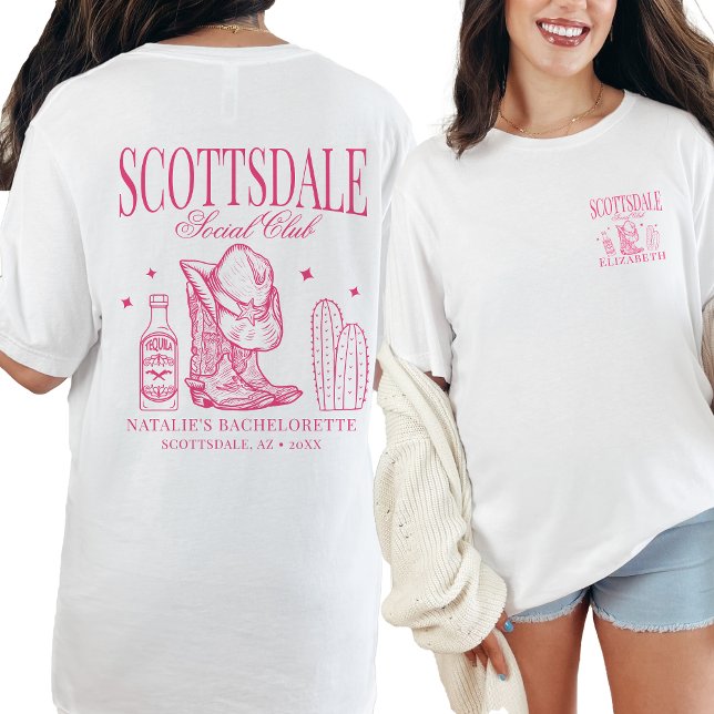T-shirt Scottsdale Bachelorte Party Social Club (Créateur téléchargé)