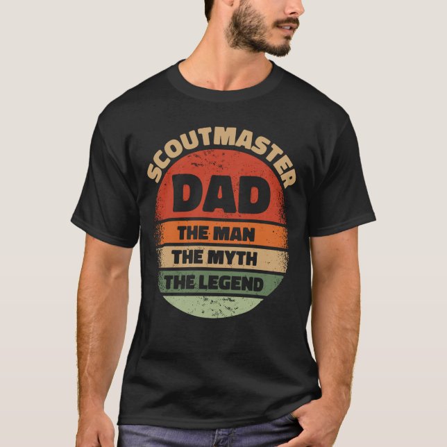 T-shirt Scoumaster Papa L'Homme Le Mythe La Légende (Devant)