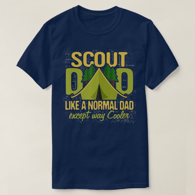 T-shirt Scout Dad  Cub Leader Boy Camping Scouting roop Gi (Design devant)